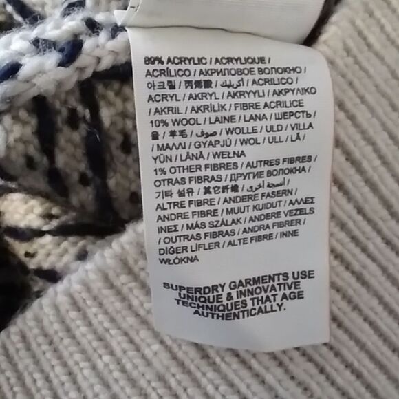 Vintage Knit Super Dry Premium Goods XS Size Unisex Sweater - Picture 9 of 16